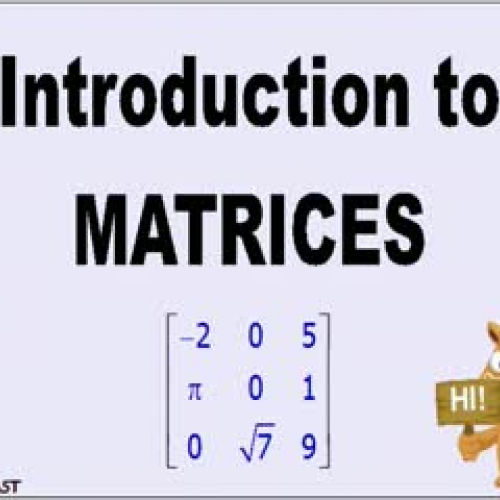 Introduction to Matrices KORNCAST