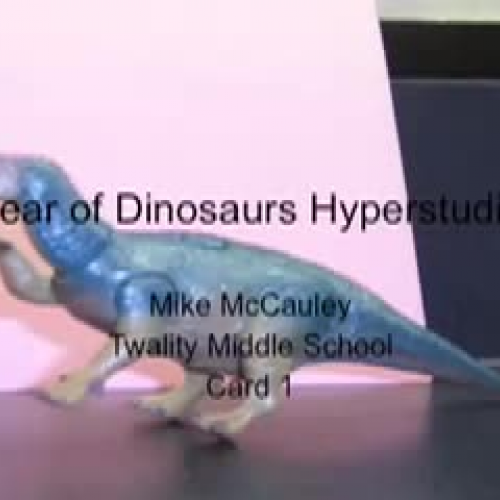 Fear of Dinosaurs Hyperstudio