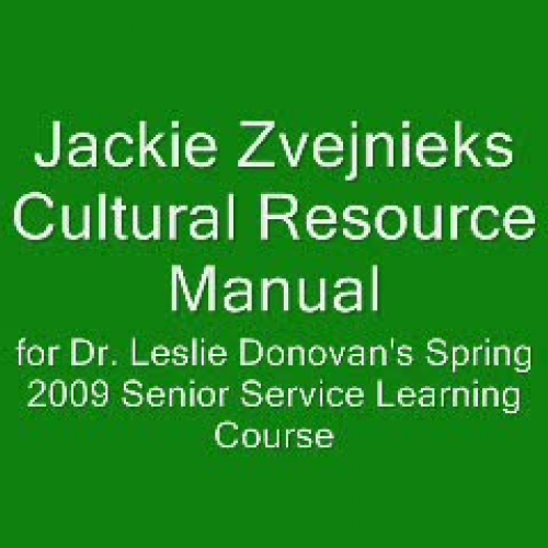 Cultural Resource Manual