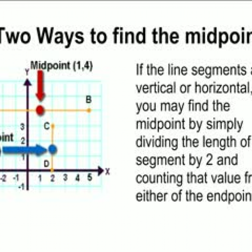 Midpoint of a line