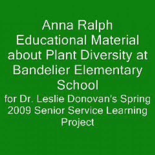 Educ Mat. about Plant Diversity at Bandelier 
