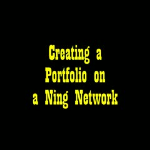 ePortfolio on Ning