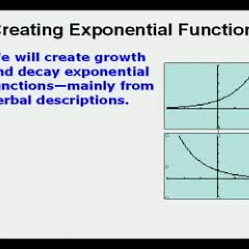 Creating Exponential Functions Part 1