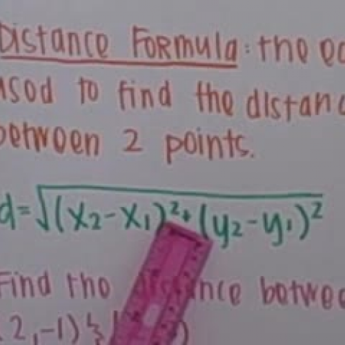 distance formula