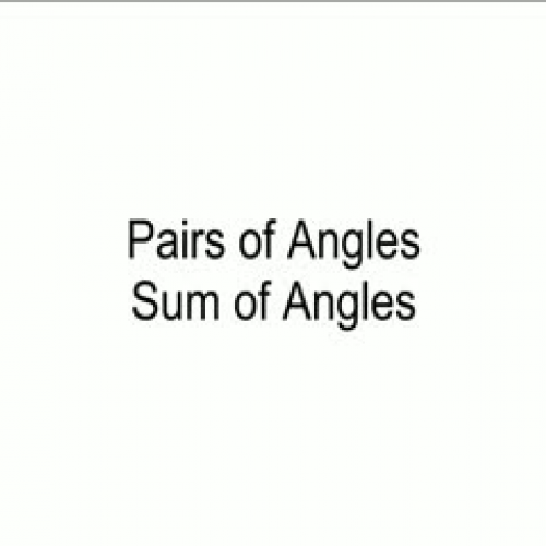 Pairs of Angles