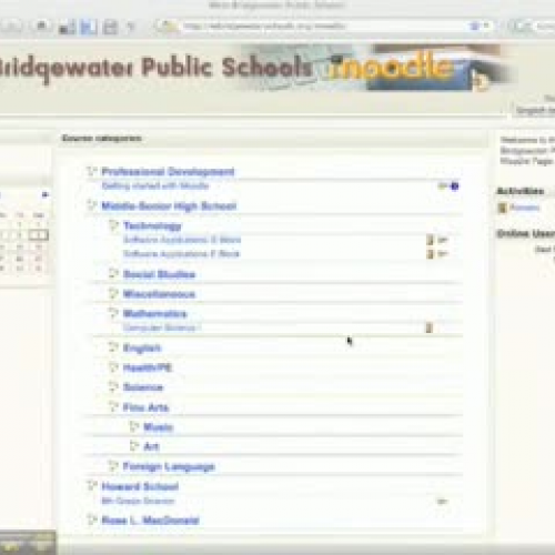 Moodle Quick Start Part 1