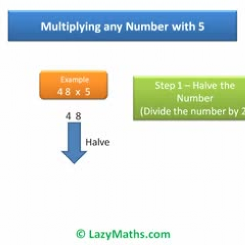 Ex 1 - Multiplying any number with 5