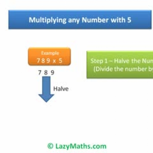 Ex 2 - Multiplying any number with 5