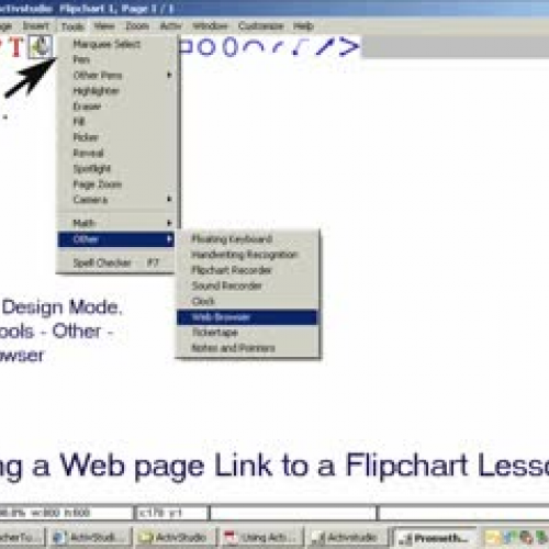 Adding A Web Page Link to a Flipchart Page