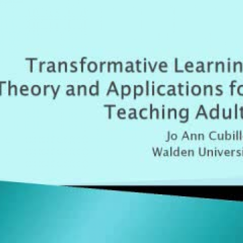 Transformative Learning Theory