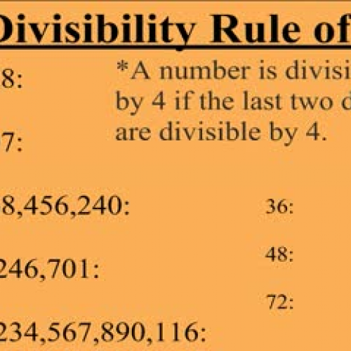 Divisibility Rule of 4