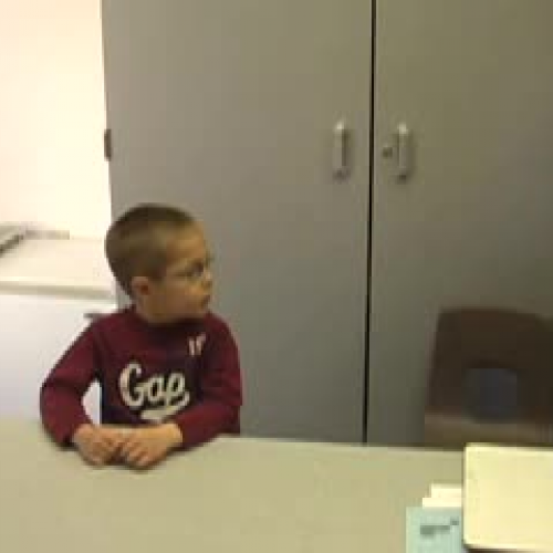 Kindergarten Math Assessment  Student 1