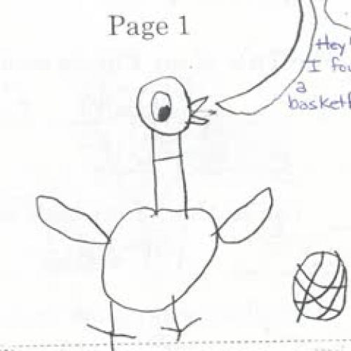 Pigeon Finds a Basketball