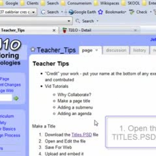 Graphic Titles in Wikis