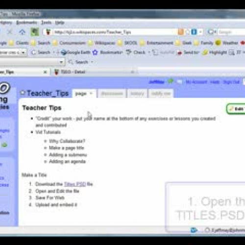 Adding Graphic Titles to the Wiki