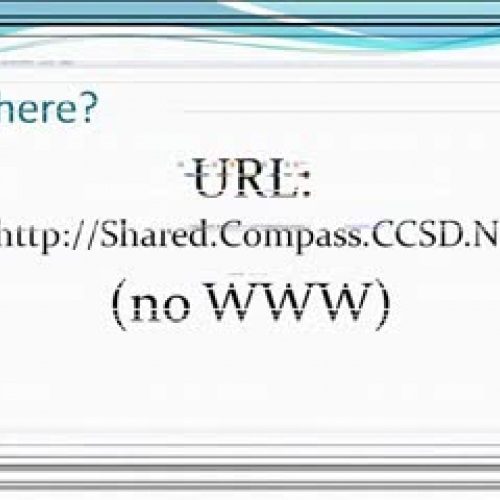 Compass Learning Tutorial