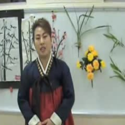 Presentation about Korean traditional paintin