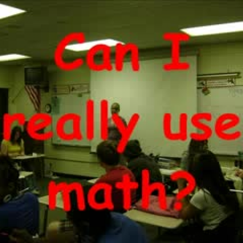 Can I really use math?