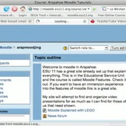 Creating a Web Link on Moodle