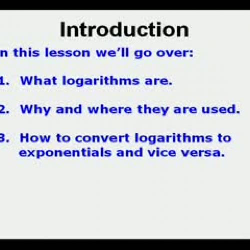 Using Logarithms