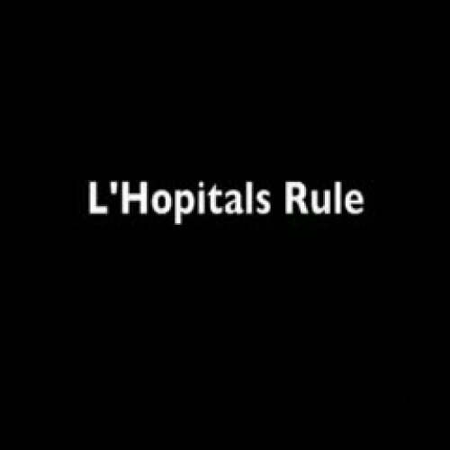 L'Hopital's Rule
