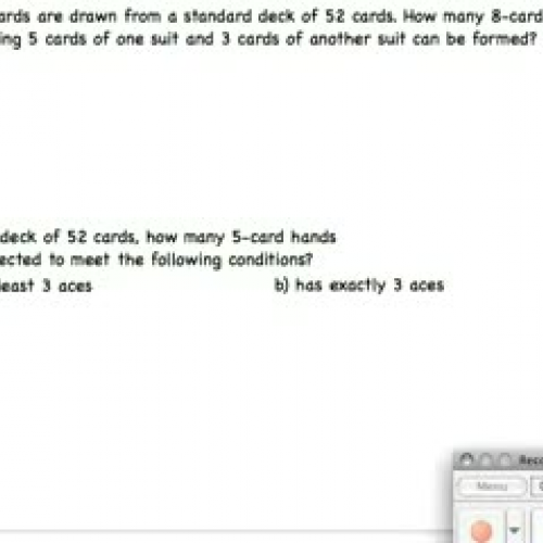 Combinations with Cards