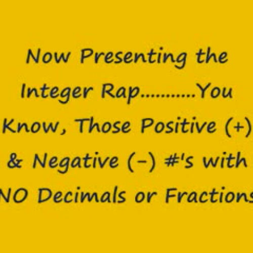 The Integer Rap