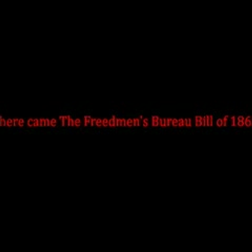 Freedmen's bureau bill of 1865