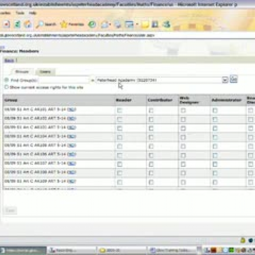 Adding Staff to Course Glow Group