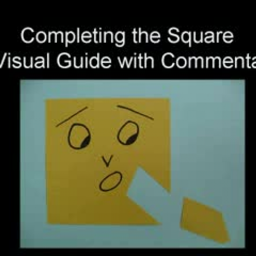 Visualizing Completing the Square with Commen