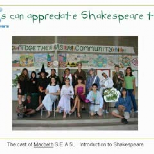 Video on Shakespeare