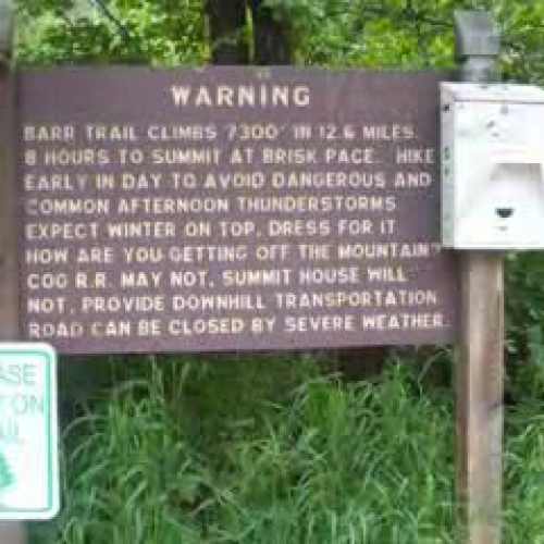 Barr Trail Hike