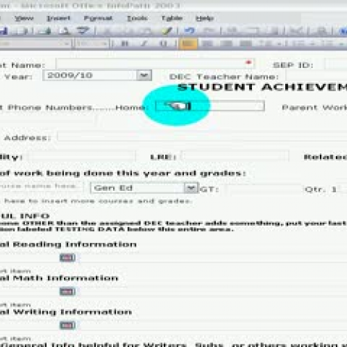 How to enter info into the sap forms