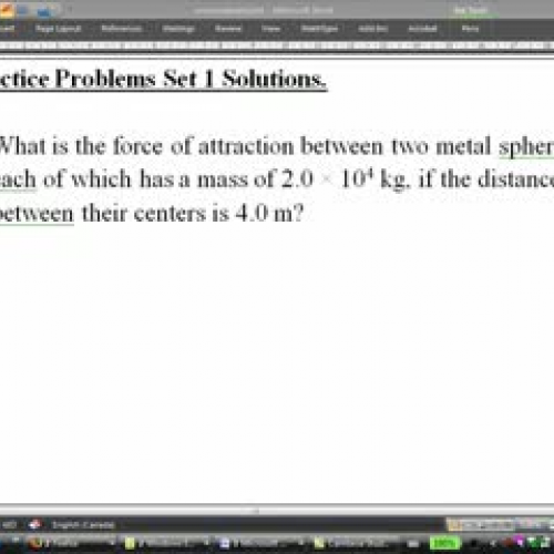 Universal Gravitation