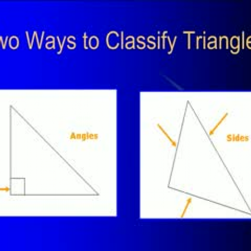 Classifying Trianlges by their angles and sid