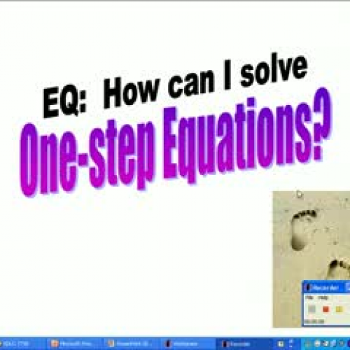 One-Step Equations BMS