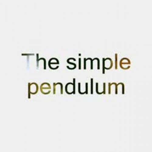 The simple pendulum