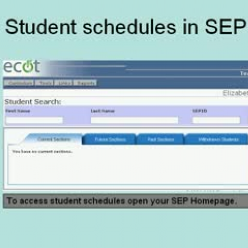 student schedules