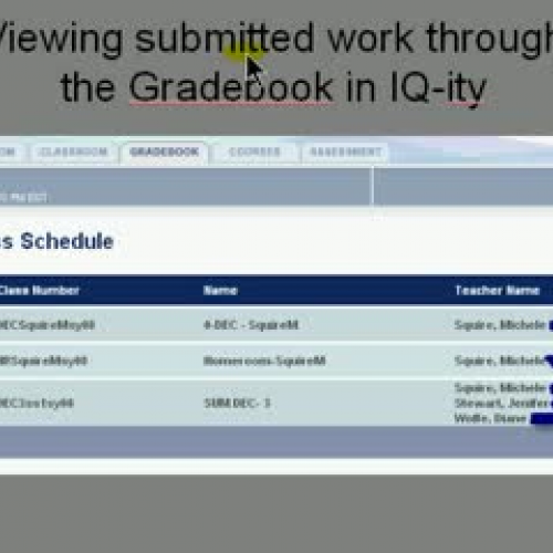 db grading thru gradebook tab