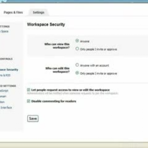 Security Features on the Wiki