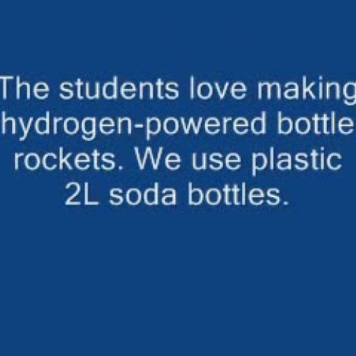 Hydrogen Bottle Rockets
