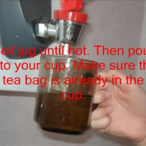 Making a cup of tea