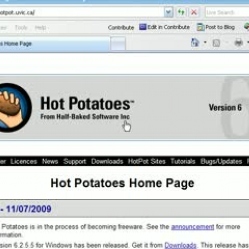 Installation of Hot Potatoes