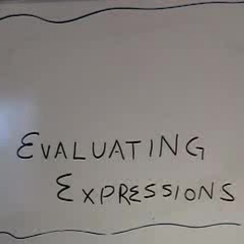 evaluating algebraic expressions