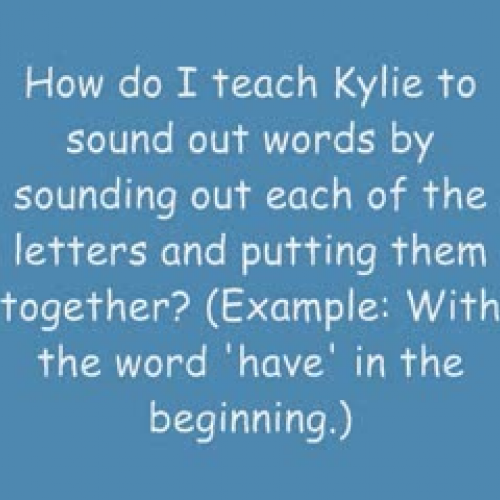 Reading Tutoring Videotaped Session