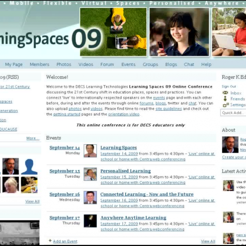 DECS Learning Spaces 09 online conference