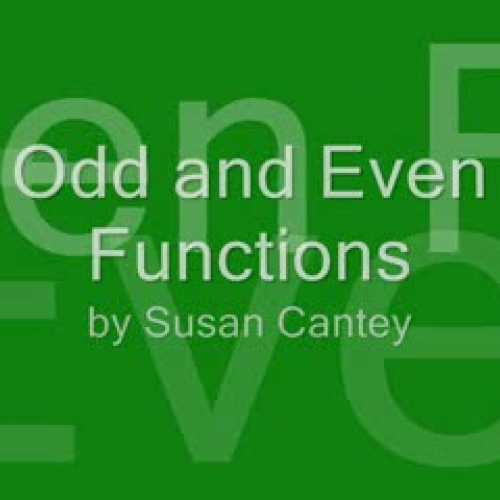 Odd and Even Functions