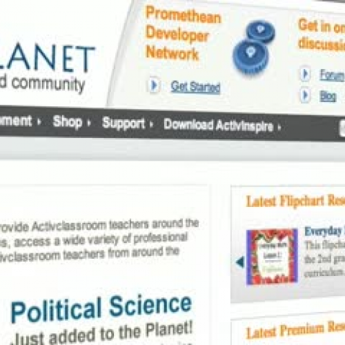 Lesson Plans and Resources on Promethean Plan