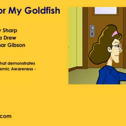 A Poem for My Gold Fish Phonemic Awareness Rh