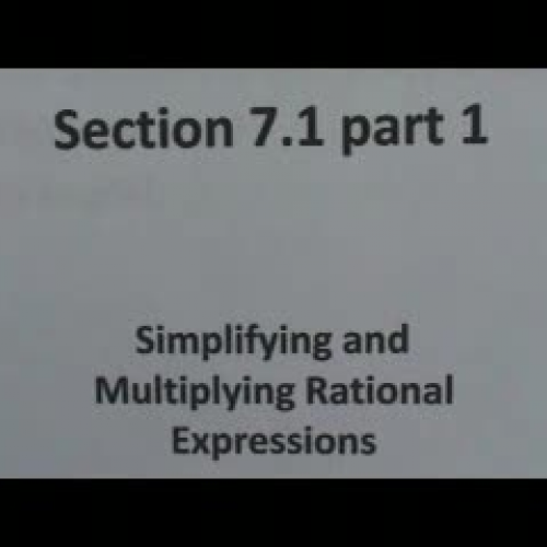Section 7.1 part 1